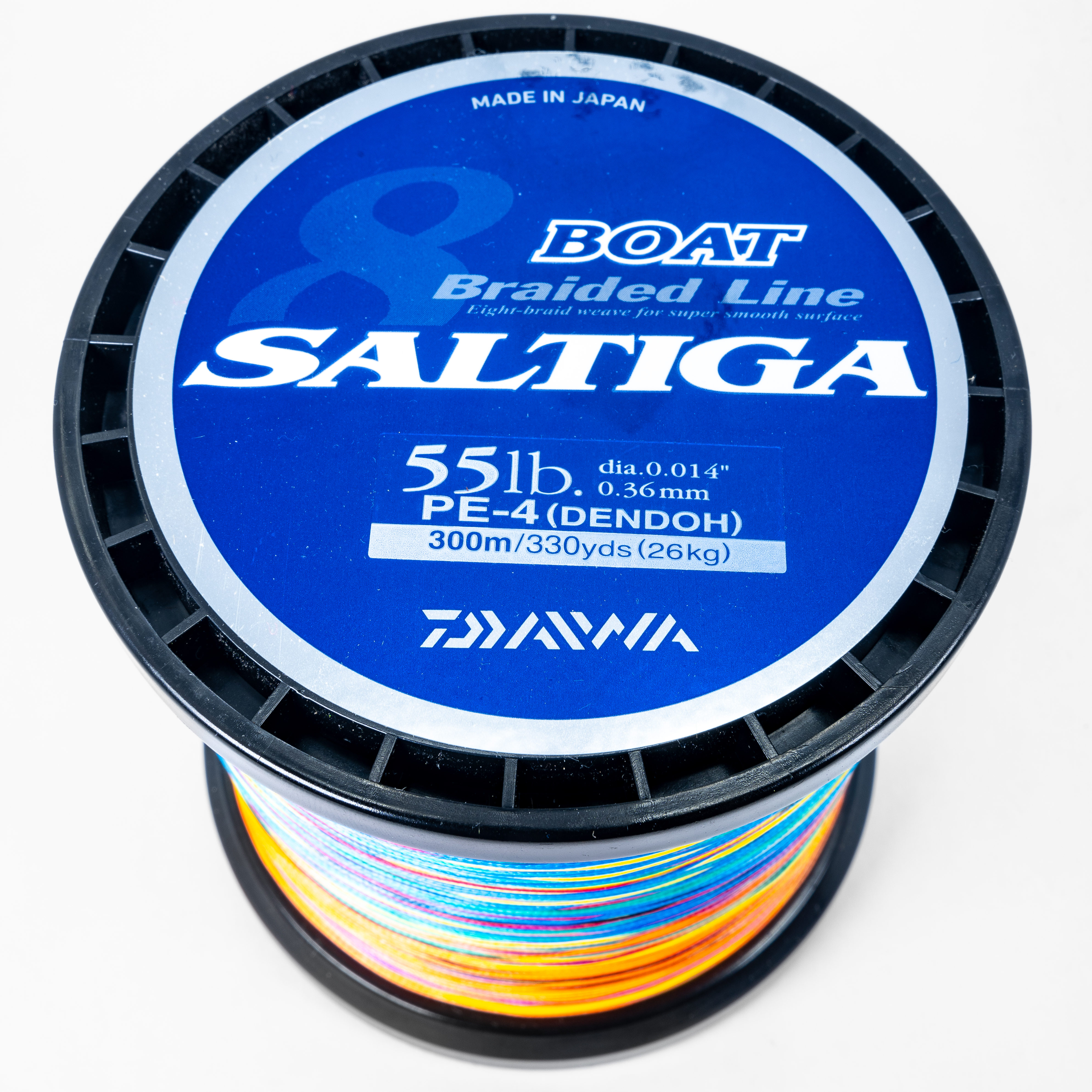 Daiwa Saltiga Boat Braided Saltwater Fishing Line 330-550 Yards Multicolor 