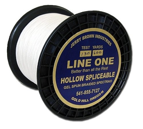 Jerry Brown JB Line One 130LB Hollow Spliceable Braided Spectra 1200 Yards 