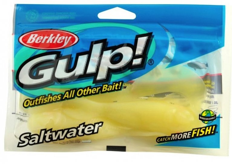 Berkley Gulp Swimming Mullet 4'' Soft Plastic Fishing Lure #Banana