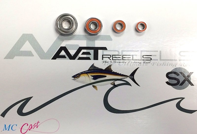 J&H Tackle Sealed ABEC7 Ceramic Ball Bearing Upgrade Kit for Avet Reels