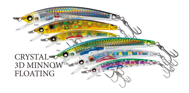 Yo-Zuri CRYSTAL 3D MINNOW JOINTED 100mm / 130mm Hard Lures