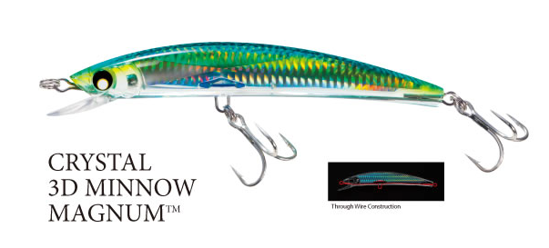Yo-Zuri CRYSTAL 3D MINNOW JOINTED 100mm / 130mm Hard Lures