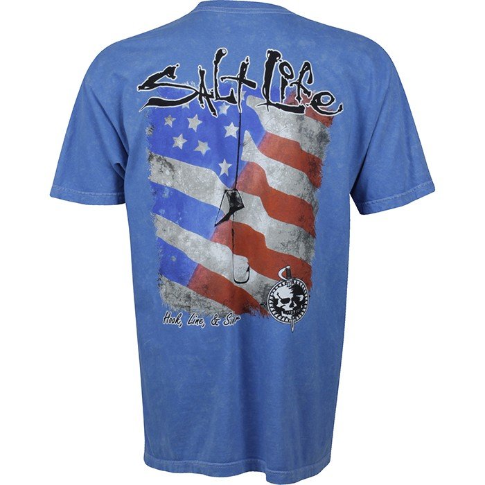 salt life american flag shirt