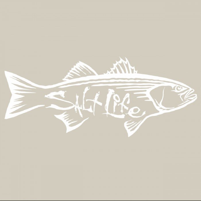 Bass Fishing Decal - Bass Fishing Sticker - 2212 | Medium | silver-metalic