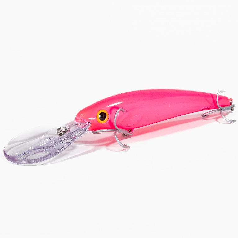 Fish Hook Keychain- Neon Pink