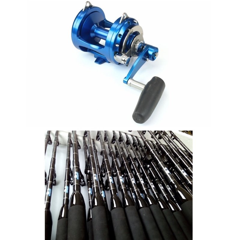 Avet EXW 30/2 2-Speed Reel & Sloopster F5 Standup Rod Combo