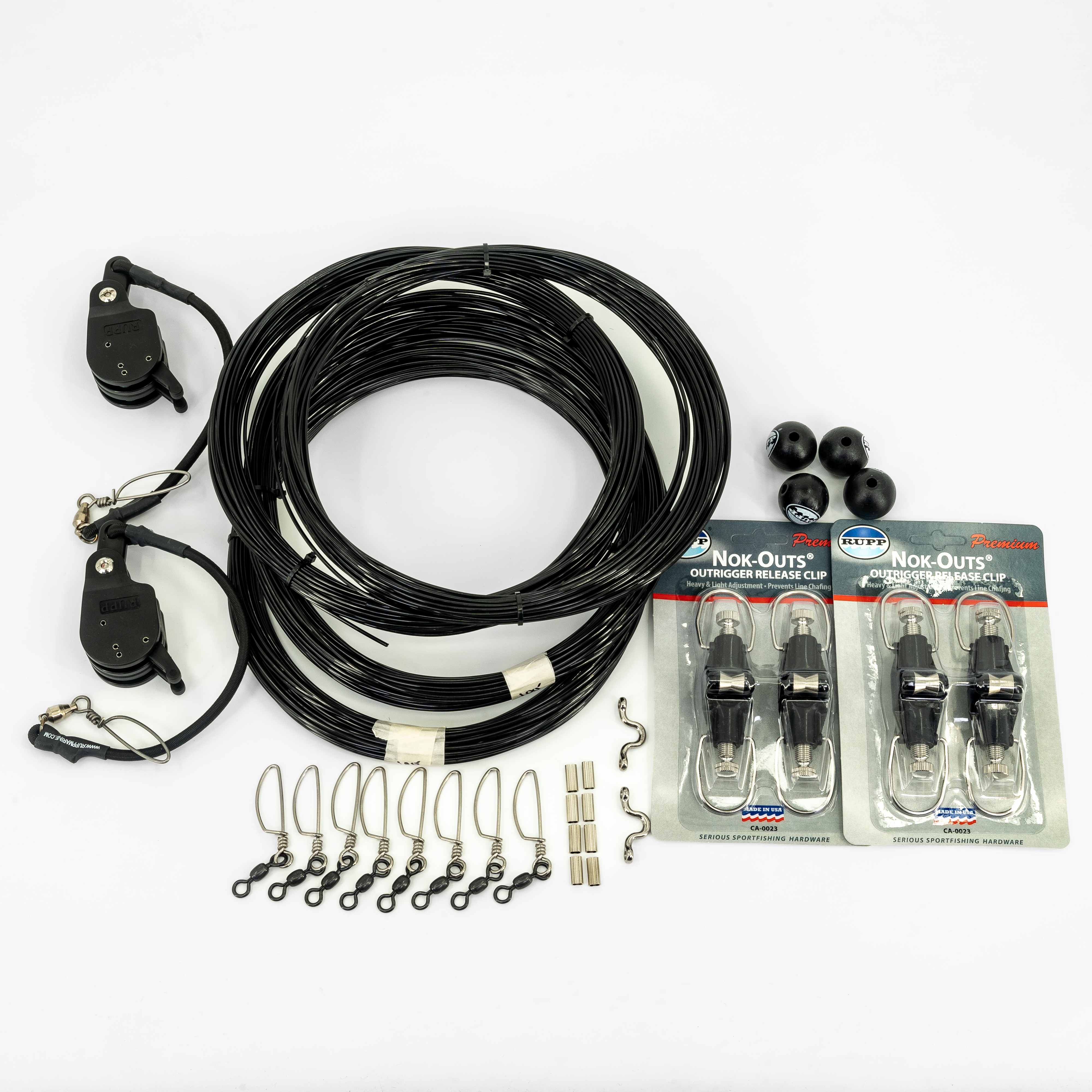 Rupp Marine Double Rigging Kit With Nok-Outs Outrigger Clips