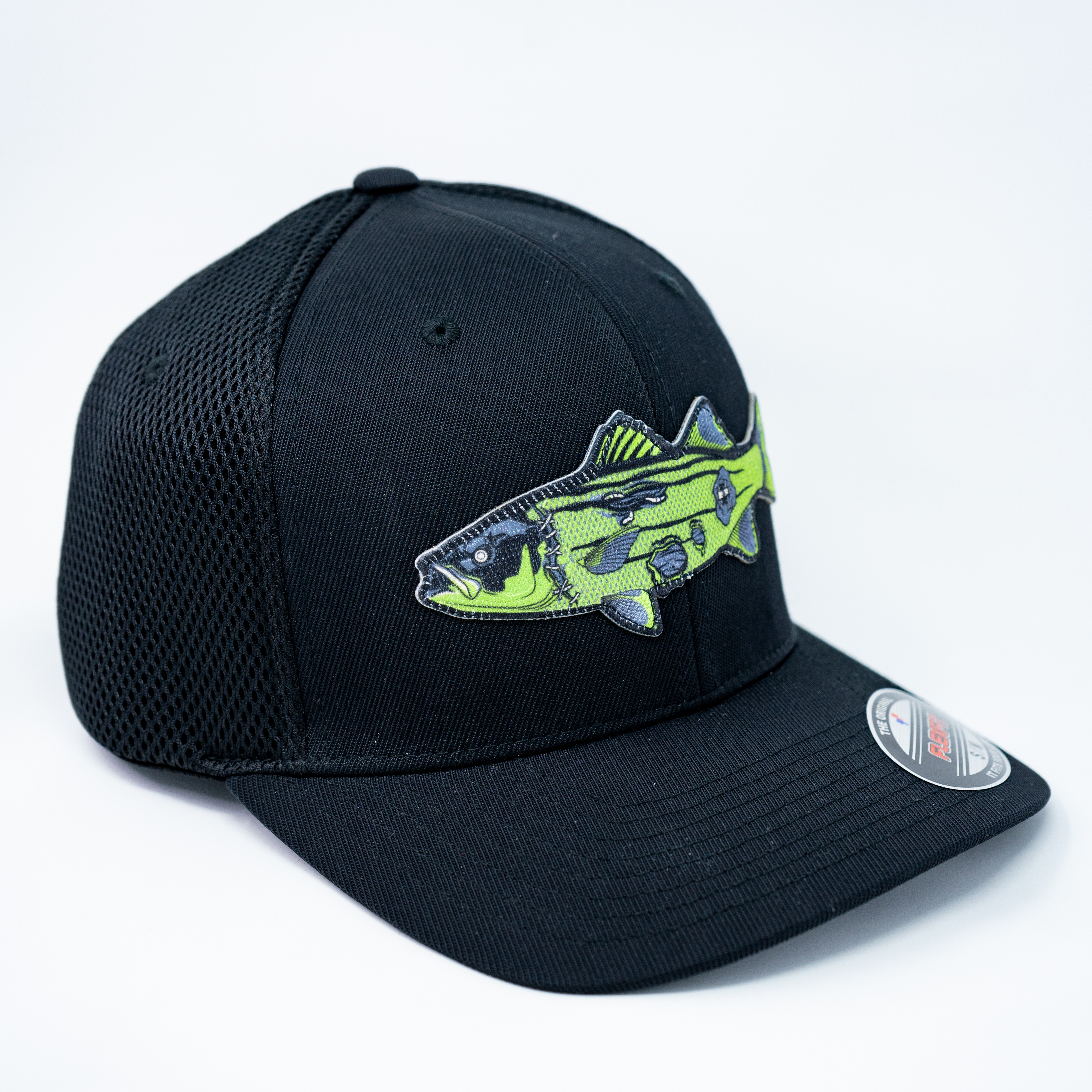 J\u0026H Tackle Zombie Striped Bass Flexfit Hat