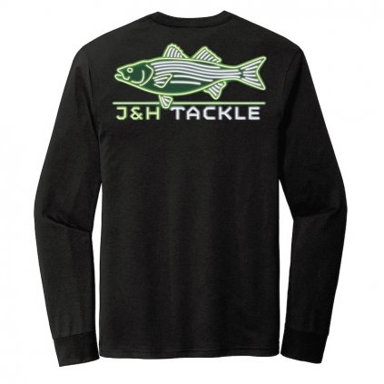 J&H Tackle Neon Striped Bass Long Sleeve T-Shirt