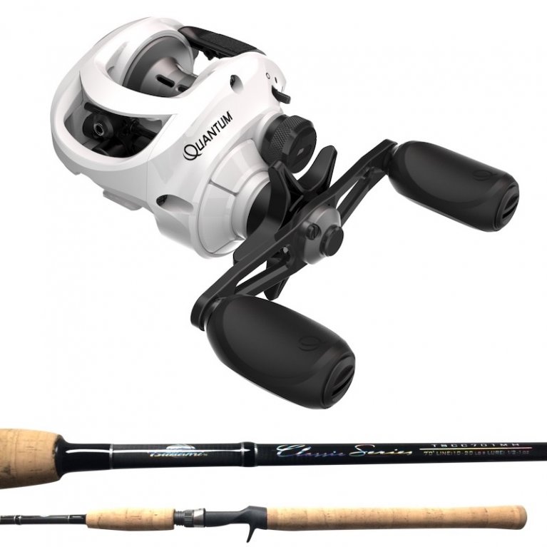 Quantum Fishing - With a rod crafted from a custom blend of fiberglass and  graphite and a ceramic carbon drag system in the reel, the new Accurist  Cranking Combo is the answer