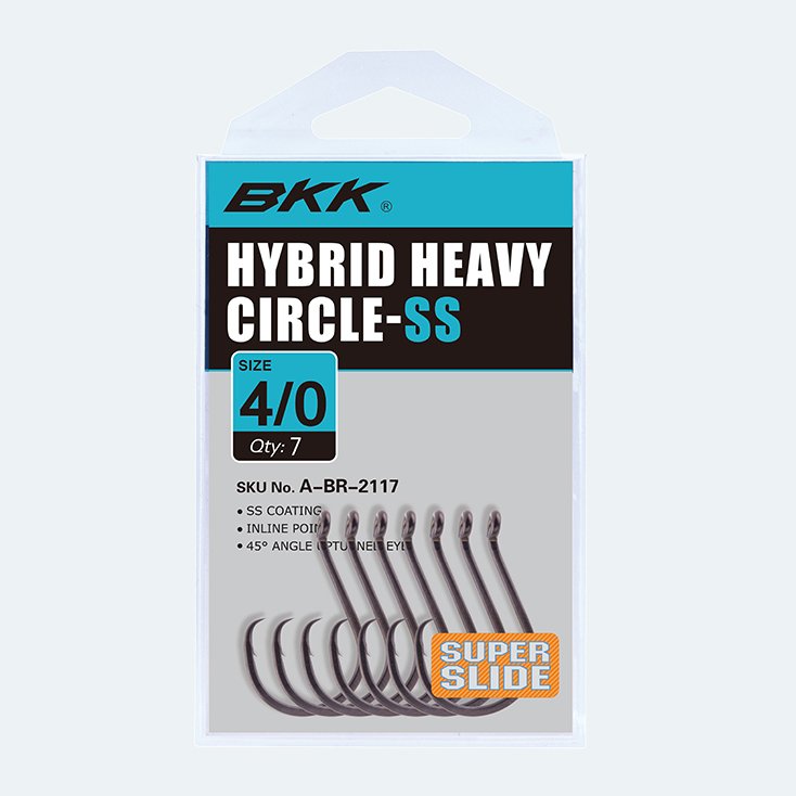 BKK Hooks A-BR-2017 Heavy Circle-SS Size 4/0#7 Pack