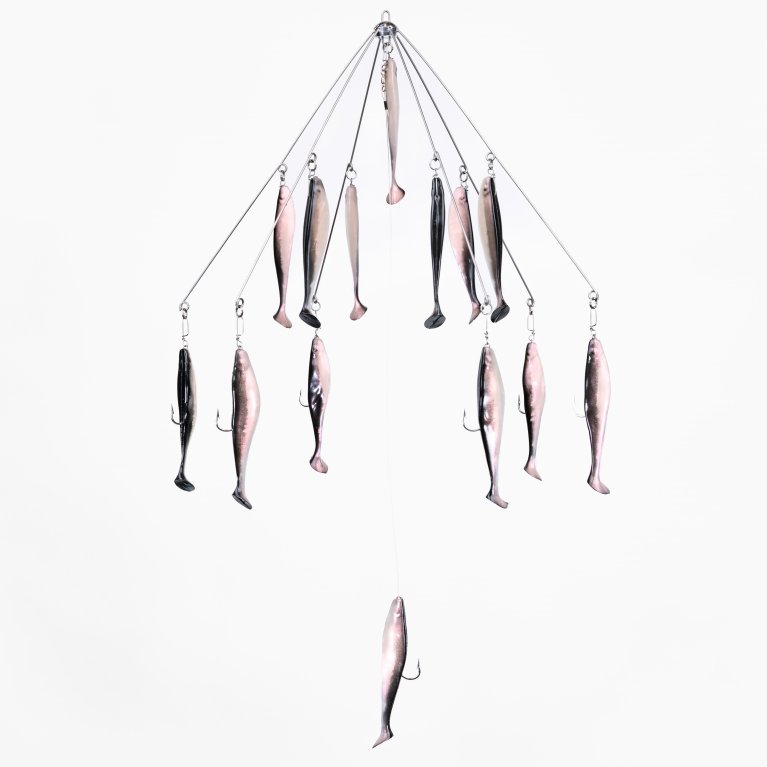 6 Arm 6 Oz Squid Umbrella Rigs – Spider Rigs/Rigged&Ready Offshore Lures